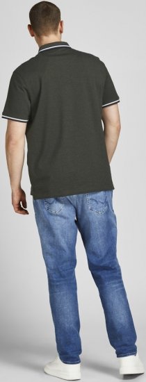Jack & Jones PAULOS Short Sleeve Polo Green/PLAY 1 - Pikétröjor - Stora pikétröjor - 2XL-8XL