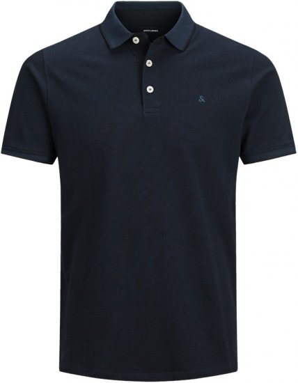 Jack & Jones PAULOS Short Sleeve Polo Dark Navy/PS - Pikétröjor - Stora pikétröjor - 2XL-8XL