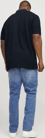 Jack & Jones PAULOS Short Sleeve Polo Dark Navy/PS - Pikétröjor - Stora pikétröjor - 2XL-8XL