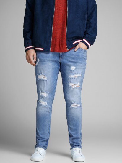 Jack & Jones Liam Jeans Blue Denim - Jeans & byxor - Stora Jeans och Stora Byxor