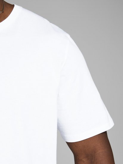 Jack & Jones Organic Basic T-shirt White - T-shirts - Stora T-shirts - 2XL-14XL