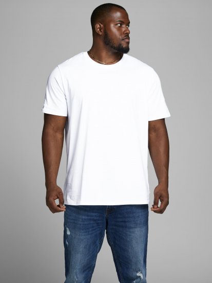 Jack & Jones Organic Basic T-shirt White - T-shirts - Stora T-shirts - 2XL-14XL