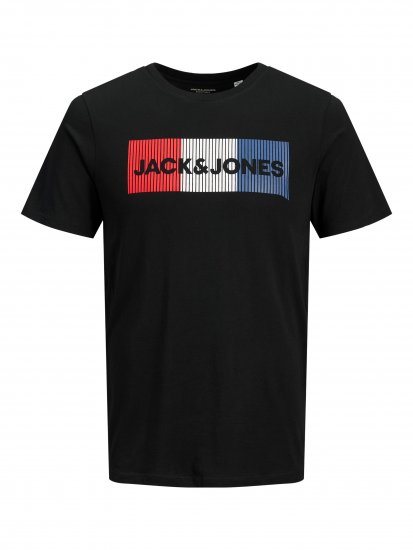 Jack & Jones JJECORP Logo Play T-Shirt Black - T-shirts - Stora T-shirts - 2XL-14XL