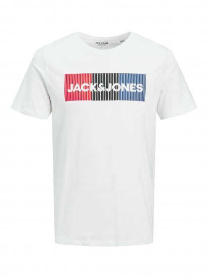 Jack & Jones JJECORP Logo Play T-Shirt White - T-shirts - Stora T-shirts - 2XL-14XL