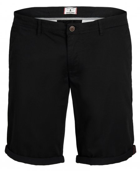 Jack & Jones JPSTBOWIE Chino Shorts Black - Shorts - Stora shorts W40-W60