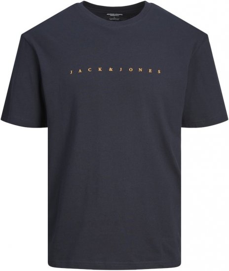 Jack & Jones STAR T-Shirt Dark Navy - T-shirts - Stora T-shirts - 2XL-14XL