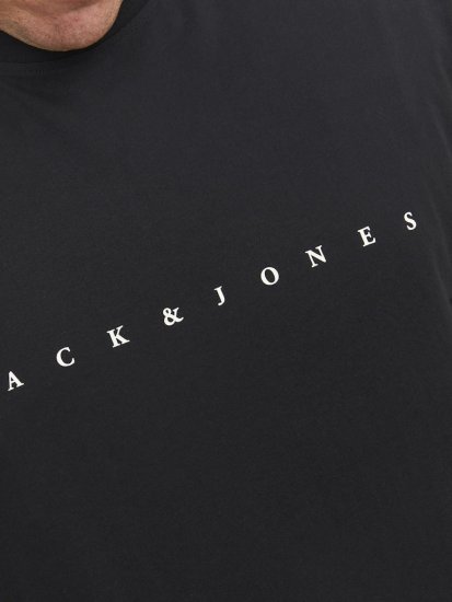 Jack & Jones STAR T-Shirt Black - T-shirts - Stora T-shirts - 2XL-14XL