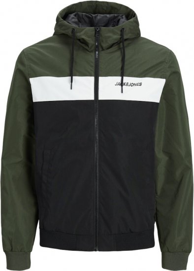 Jack & Jones RUSH Bomber Jacket with Hood Green - Jackor - Stora jackor - 2XL-12XL