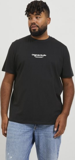 Jack & Jones ESTERBRO T-Shirt Black - T-shirts - Stora T-shirts - 2XL-14XL