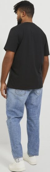 Jack & Jones ESTERBRO T-Shirt Black - T-shirts - Stora T-shirts - 2XL-14XL
