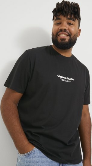 Jack & Jones ESTERBRO T-Shirt Black - T-shirts - Stora T-shirts - 2XL-14XL