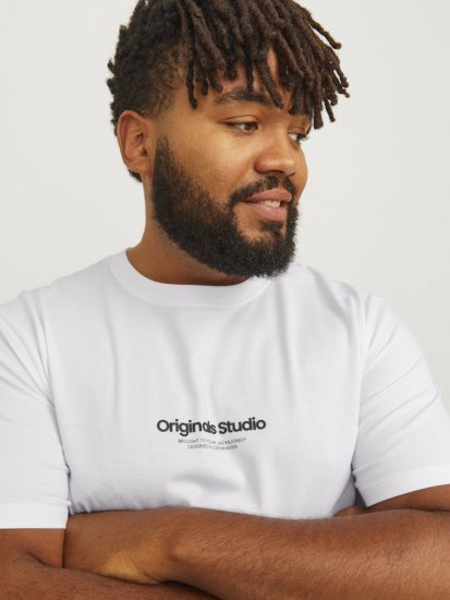 Jack & Jones ESTERBRO T-Shirt Bright White - T-shirts - Stora T-shirts - 2XL-14XL