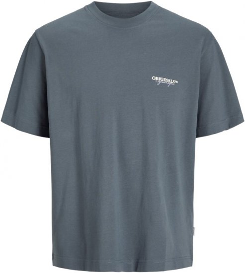 Jack & Jones Lington Crew Neck T-Shirt Grey - T-shirts - Stora T-shirts - 2XL-14XL