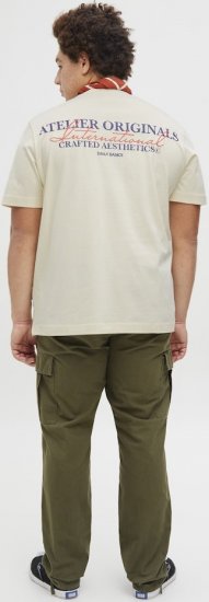 Jack & Jones Lington Crew Neck T-Shirt White - T-shirts - Stora T-shirts - 2XL-14XL
