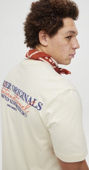 Jack & Jones Lington Crew Neck T-Shirt White - T-shirts - Stora T-shirts - 2XL-14XL