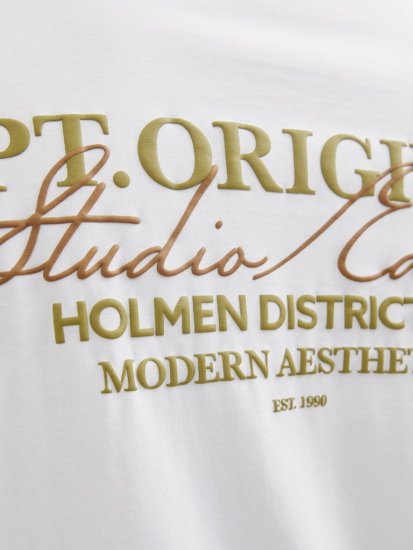 Jack & Jones Lington Crew Neck T-Shirt Bright White - T-shirts - Stora T-shirts - 2XL-14XL