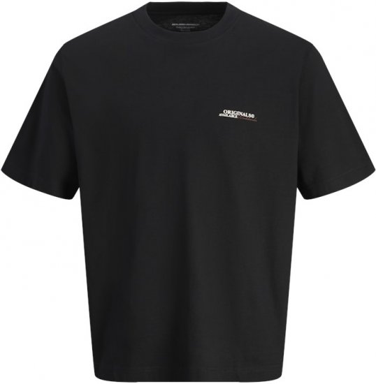 Jack & Jones Lington Crew Neck T-Shirt Black - T-shirts - Stora T-shirts - 2XL-14XL