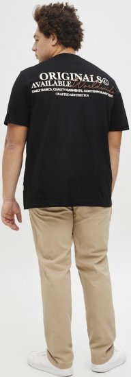 Jack & Jones Lington Crew Neck T-Shirt Black - T-shirts - Stora T-shirts - 2XL-14XL