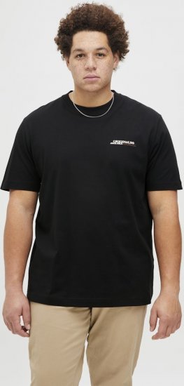 Jack & Jones Lington Crew Neck T-Shirt Black - T-shirts - Stora T-shirts - 2XL-14XL