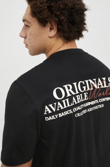 Jack & Jones Lington Crew Neck T-Shirt Black - T-shirts - Stora T-shirts - 2XL-14XL