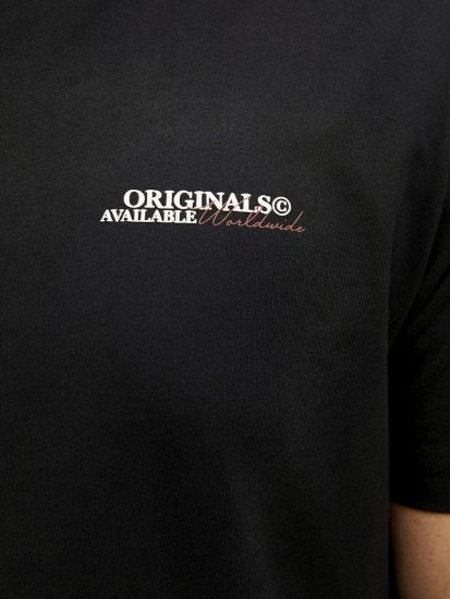Jack & Jones Lington Crew Neck T-Shirt Black - T-shirts - Stora T-shirts - 2XL-14XL