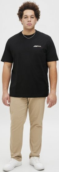 Jack & Jones Lington Crew Neck T-Shirt Black - T-shirts - Stora T-shirts - 2XL-14XL