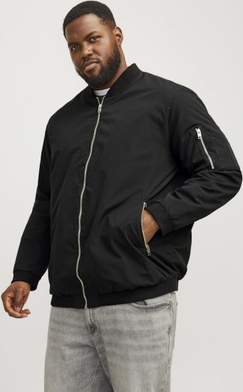 Jack & Jones RUSH Bomber Jacket Black - Jackor - Stora jackor - 2XL-12XL
