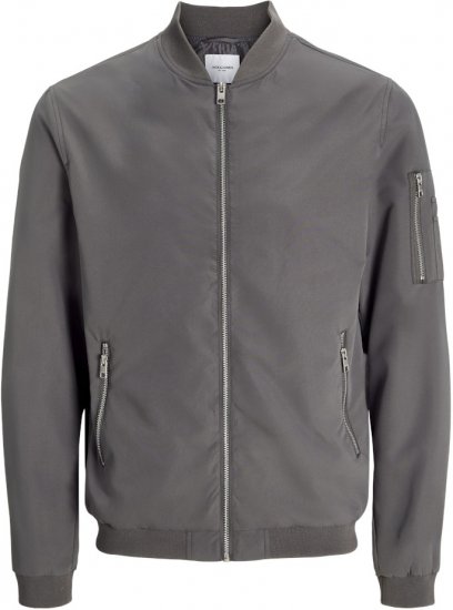 Jack & Jones RUSH Bomber Jacket Grey - Jackor - Stora jackor - 2XL-12XL