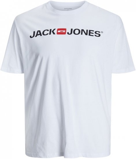 Jack & Jones JJECORP LOGO T-Shirt White - T-shirts - Stora T-shirts - 2XL-14XL