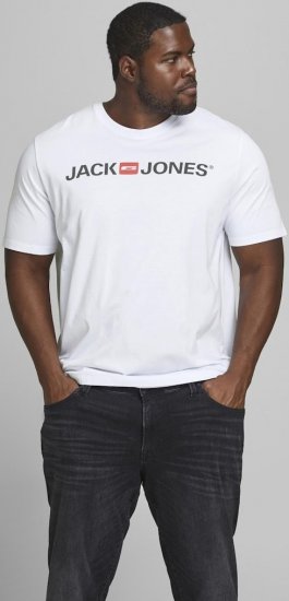 Jack & Jones JJECORP LOGO T-Shirt White - T-shirts - Stora T-shirts - 2XL-14XL
