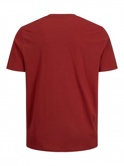 Jack & Jones JJELOGO TEE Red - T-shirts - Stora T-shirts - 2XL-14XL