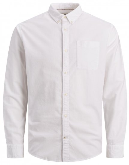 Jack & Jones JJEOXFORD Shirt White - Skjortor - Stora skjortor - 2XL-8XL