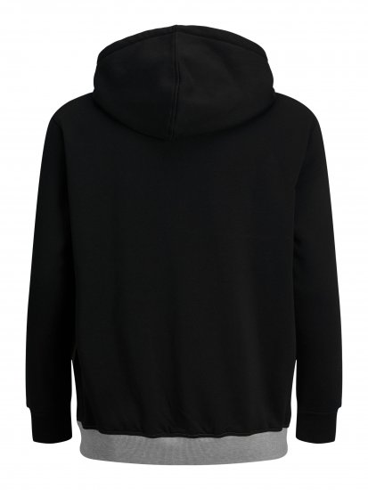 Jack & Jones JJEURBAN BLOCKING SWEAT Black - Tröjor & hoodies - Stora hoodies & tröjor - 2XL-14XL