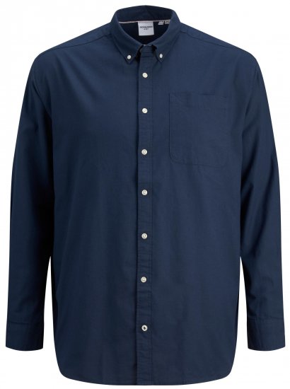 Jack & Jones OXFORD LS Shirt Navy Blazer - Skjortor - Stora skjortor - 2XL-8XL