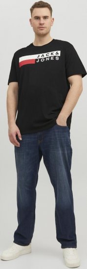 Jack & Jones CORP Logo T-Shirt Black/PLAY 4 - T-shirts - Stora T-shirts - 2XL-14XL