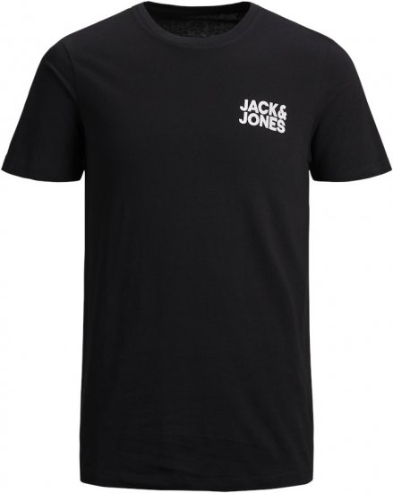 Jack & Jones CORP Logo T-Shirt Black - T-shirts - Stora T-shirts - 2XL-14XL