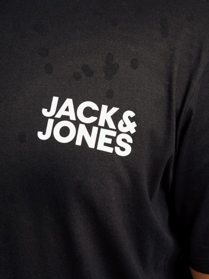 Jack & Jones CORP Logo T-Shirt Black - T-shirts - Stora T-shirts - 2XL-14XL