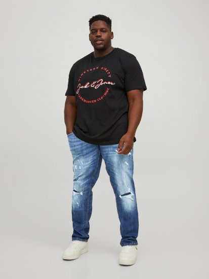 Jack & Jones JJIGLENN JJSEAL Blue Denim Jeans - Jeans & byxor - Stora Jeans och Stora Byxor