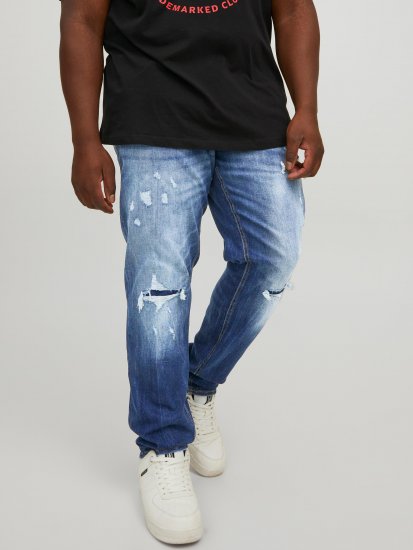 Jack & Jones JJIGLENN JJSEAL Blue Denim Jeans - Jeans & byxor - Stora Jeans och Stora Byxor