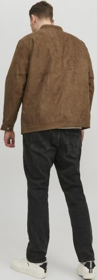 Jack & Jones Rocky Urban Rider Leather Jacket Brown - Jackor - Stora jackor - 2XL-12XL