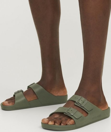 Jack & Jones Croxton Moulded Sandals Khaki - Herrskor 40-52 - 