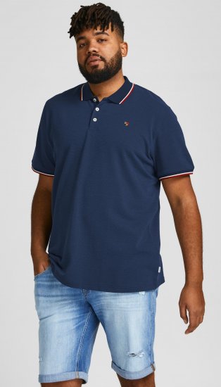 Jack & Jones JPRWINBLU Poloshirt Navy Blazer - Pikétröjor - Stora pikétröjor - 2XL-8XL
