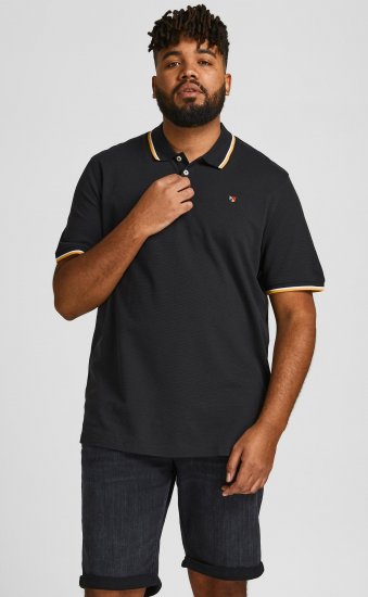 Jack & Jones JPRWINBLU Poloshirt Black - Pikétröjor - Stora pikétröjor - 2XL-8XL