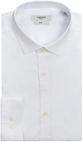 Jack & Jones CARDIFF Dress Shirt White - Skjortor - Stora skjortor - 2XL-8XL
