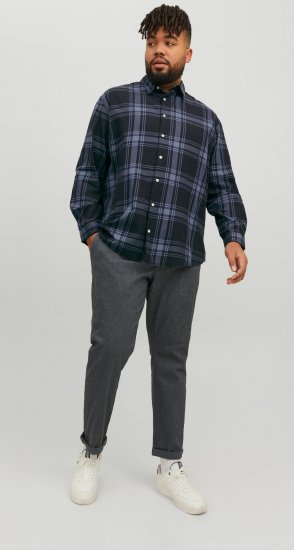 Jack & Jones JORJOSHUA Checked Shirt Navy - Skjortor - Stora skjortor - 2XL-8XL