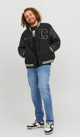 Jack & Jones JORCOLLEGE Bomber Jacket Black - Jackor - Stora jackor - 2XL-12XL