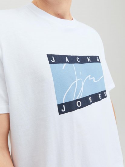 Jack & Jones JORJOSHUA T-shirt Bright White - T-shirts - Stora T-shirts - 2XL-14XL