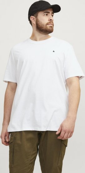 Jack & Jones PAULOS T-Shirt White - T-shirts - Stora T-shirts - 2XL-14XL
