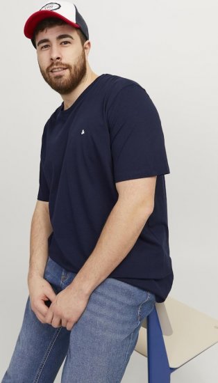 Jack & Jones PAULOS T-Shirt Navy Blazer - T-shirts - Stora T-shirts - 2XL-14XL