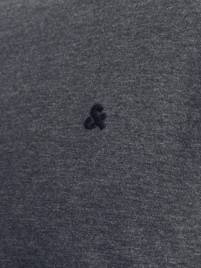Jack & Jones PAULOS T-Shirt Dark Grey Melange - T-shirts - Stora T-shirts - 2XL-14XL